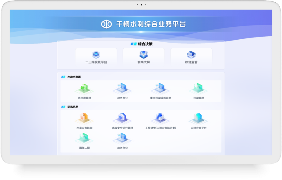 全面覆盖各项水利业务应用