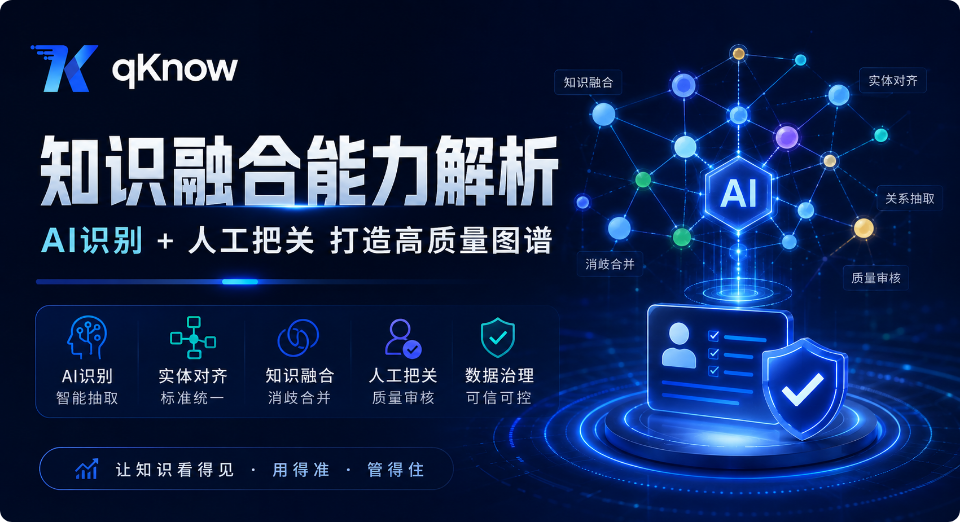 qKnow 知识融合能力解析：AI识别+人工把关打造高质量图谱