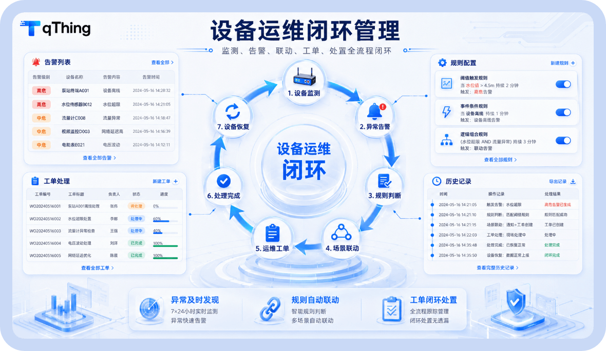 告警、联动与工单形成闭环